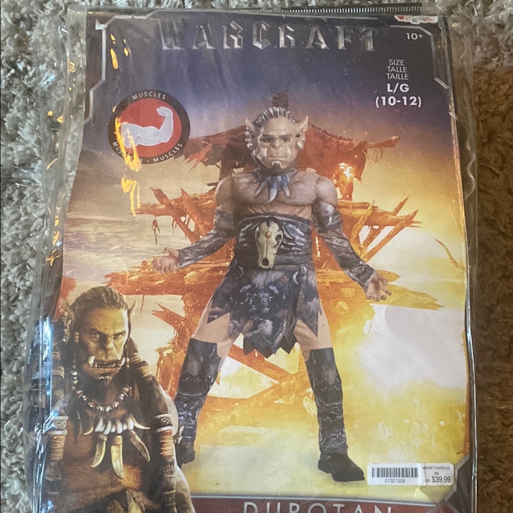 Disguise Warcraft Durotan Kids Costume - Brown and Black